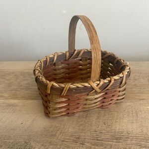 Vintage Americana Basket Red  5” Mini Retro 90’s Cottagecore Handmade